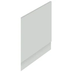 Nuie Athena Gloss Grey Mist 700mm Bath End Panel With Plinth - OFG470