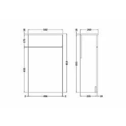 Nuie Athena Hacienda Black 500x260mm Back To Wall Unit, Cistern, Pan & Seat -Household Goods Shop nuie athena hacienda black 500x260mm back to wall unit cistern pan seat p31253 155083 image