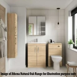Nuie Athena Natural Oak Floor Standing 600mm Cabinet & Worktop -Household Goods Shop nuie athena natural oak floor standing 600mm cabinet worktop p30016 187778 image