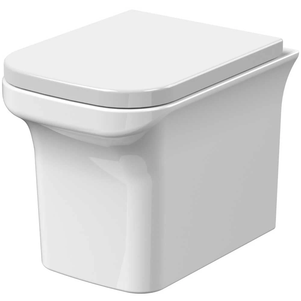 Nuie Ava White Wall Hung WC Pan Toilet & Soft Close Seat - NCG540 1 Nuie Ava White Wall Hung WC Pan Toilet & Soft Close Seat - NCG540