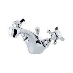 Nuie Beaumont Crosshead Basin Mixer Tap & Pop Up Waste - I345X