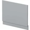 Nuie Blocks Satin Grey 750mm Bath End Panel - MOF271