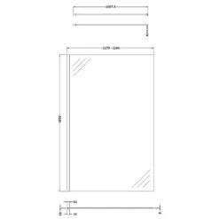 Nuie Brushed Brass Wetroom Shower Screen & Support Bar 1200x1850x8mm - WRSCBB012 -Household Goods Shop nuie brushed brass wetroom shower screen support bar 1200x1850x8mm wrscbb012 p51153 234492 image