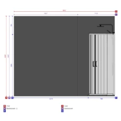 Nuie Complete Bathroom Set, Block Satin Grey Unit, Toilet & Shower Enclosure -Household Goods Shop nuie complete bathroom set block satin grey unit toilet shower enclosure p72378 300518 image