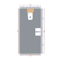 Nuie Complete Cloakroom Set, Natural Oak Units, Chrome Towel Rail & Gloss White Toilet -Household Goods Shop nuie complete cloakroom set natural oak units chrome towel rail gloss white toilet p72386 300477 image