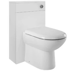 Nuie Eden Gloss White 500x200mm Back To Wall Unit, Cistern, Pan & Seat