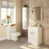 Nuie Eden Gloss White 600mm Basin 1 Bathroom Furniture Solution Pack
