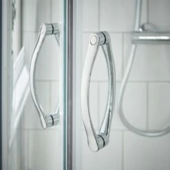 Nuie Ella Chrome Corner Entry Shower Enclosure 800X800mm -Household Goods Shop nuie ella chrome corner entry shower enclosure 800x800mm p29292 145643 image