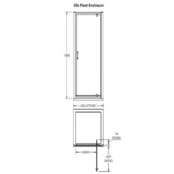 Nuie Ella Pivot Shower Door 760mm - ERPD76 -Household Goods Shop nuie ella pivot shower door 760mm erpd76 p29295 144206 image