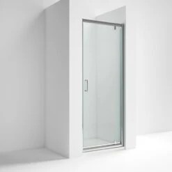 Nuie Ella Pivot Shower Door With Handle 760mm - ERPD76H5
