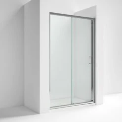 Nuie Ella Sliding Shower Door With Handle 1200mm - ERSL12H5