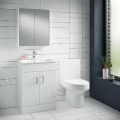 Nuie Gloss White Bathroom Suite