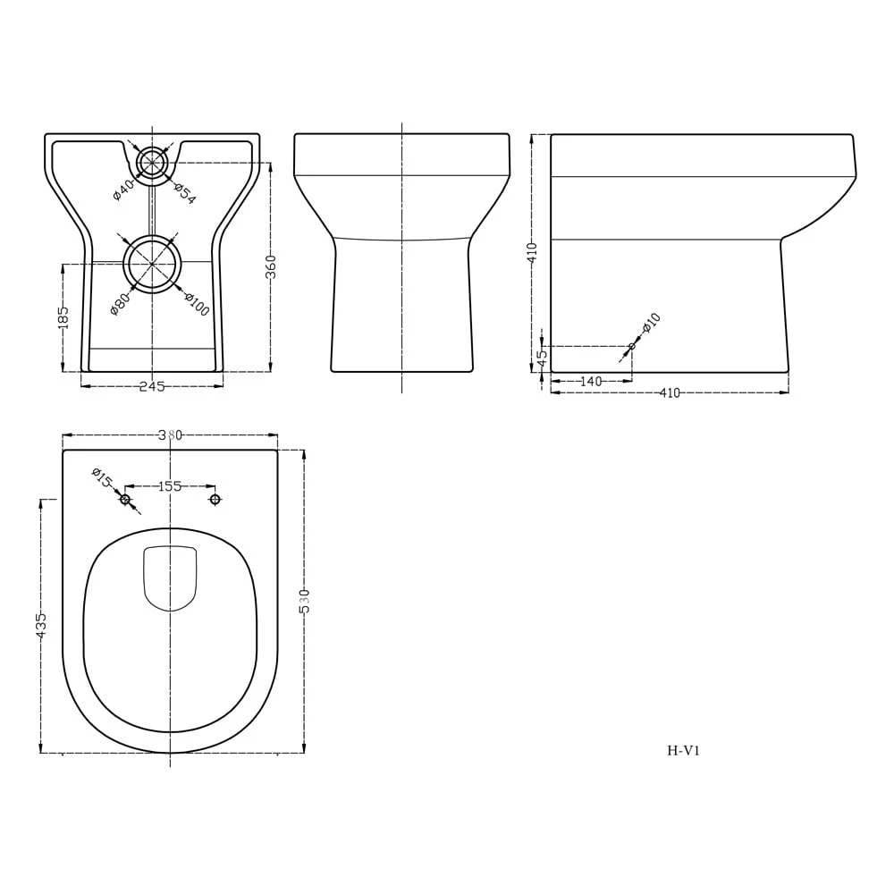 Nuie Harmony White Back To Wall Pan - NCH606 2 Nuie Harmony White Back To Wall Pan - NCH606 - Image 2