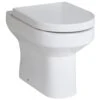 Nuie Harmony White Back To Wall Toilet Pan & Soft Close Seat