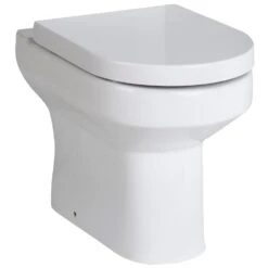 Nuie Harmony White Back To Wall Toilet Pan & Soft Close Seat