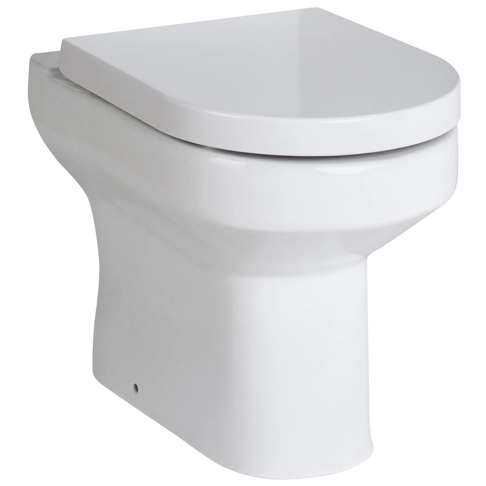 Nuie Harmony White Back To Wall Toilet Pan & Soft Close Seat 1 Nuie Harmony White Back To Wall Toilet Pan & Soft Close Seat