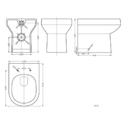 Nuie Harmony White Back To Wall Toilet Pan & Soft Close Seat 6 Nuie Harmony White Back To Wall Toilet Pan & Soft Close Seat -Household Goods Shop nuie harmony white back to wall toilet pan soft close seat p30961 150334 image