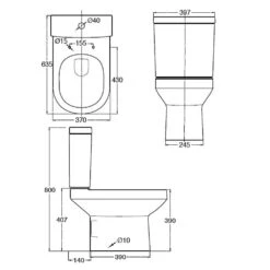 Nuie Harmony White Open To Wall Pan & Cistern - CHM003 -Household Goods Shop nuie harmony white open to wall pan cistern chm003 p46985 222155 image