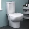 Nuie Knedlington White Compact Close Coupled Toilet Pan, Cistern & Soft Close Seat
