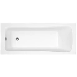 Nuie Linton Square Single Ended Straight Bath 1700x700
