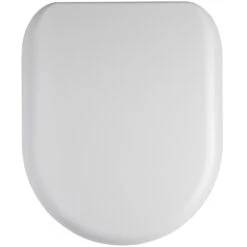 Nuie Luxury White D Shaped Soft Close Toilet Seat - NTS004