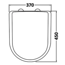 Nuie Marlow White Wall Hung Toilet Pan & Soft Close Seat -Household Goods Shop nuie marlow white wall hung toilet pan soft close seat p30973 150382 image