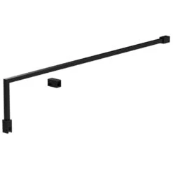 Nuie Matt Black Wetroom Shower Screen Support Arm - FIX024