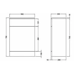 Nuie Mayford Gloss White 500x300mm Back To Wall Unit, Cistern, Pan & Seat -Household Goods Shop nuie mayford gloss white 500x300mm back to wall unit cistern pan seat p31242 154587 image