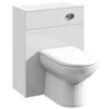 Nuie Mayford Gloss White 600x330mm Back To Wall Unit, Cistern, Pan & Seat