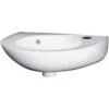 Nuie Melbourne 350x280 1th White Ceramics Wall Hung Round Basin NCU932