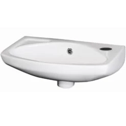 Nuie Melbourne 450x280 1th White Ceramics Wall Hung Basin NCU842