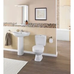 Nuie Melbourne White Close Coupled Toilet Pan, Cistern & Seat - NCS150 7 Nuie Melbourne White Close Coupled Toilet Pan, Cistern & Seat - NCS150 -Household Goods Shop nuie melbourne white close coupled toilet pan cistern seat ncs150 p30955 150306 image