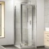 Nuie Pacific Chrome Bi-Fold Door Shower Enclosure 760x900mm