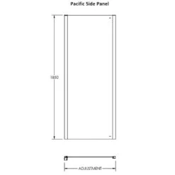 Nuie Pacific Chrome Hinged Door Shower Enclosure 900x760x6mm -Household Goods Shop nuie pacific chrome hinged door shower enclosure 900x760x6mm p15839 150875 image