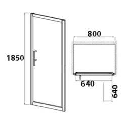 Nuie Pacific Hinged Shower Door 800mm - AQHD80 -Household Goods Shop nuie pacific hinged shower door 800mm aqhd80 p4457 17550 image