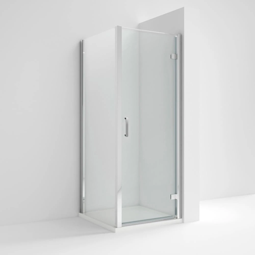 Nuie Pacific Hinged Shower Door With Handle 800mm - AQHD80H3 1 Nuie Pacific Hinged Shower Door With Handle 800mm - AQHD80H3