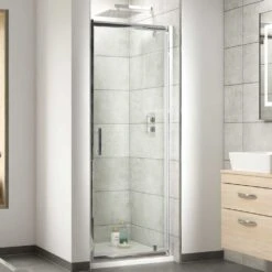 Nuie Pacific Pivot Shower Door 900mm - AQPD90