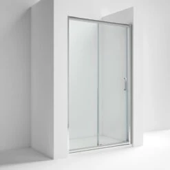 Nuie Pacific Sliding Shower Door With Handle 1400mm - AQSL14H3