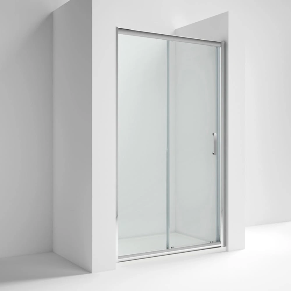 Nuie Pacific Sliding Shower Door With Handle 1700mm - AQSL17H3 1 Nuie Pacific Sliding Shower Door With Handle 1700mm - AQSL17H3