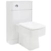 Nuie Parade Gloss White 550x200mm Back To Wall Unit, Cistern, Pan & Seat