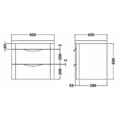 Nuie Parade Gloss White 600mm Basin Bathroom Furniture Pack -Household Goods Shop nuie parade gloss white 600mm basin bathroom furniture pack p31337 155516 image