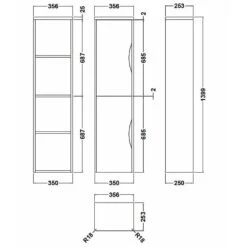 Nuie Parade Gloss White 600mm Basin Bathroom Furniture Pack -Household Goods Shop nuie parade gloss white 600mm basin bathroom furniture pack p31337 155518 image