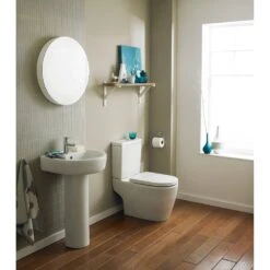 Nuie Provost 420x380 1th White Basin & Full Pedestal - CPV001 -Household Goods Shop nuie provost 420x380 1th white basin full pedestal cpv001 p46990 222168 image