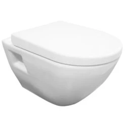 Nuie Provost White Round Wall Hung Pan - NCU900C