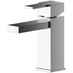 Nuie Sanford Chrome Mono Basin Mixer Tap With Push Button Waste - SAN305
