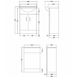 Nuie Saturn Gloss White Round Basin Cloakroom Furniture Pack SAT001 -Household Goods Shop nuie saturn gloss white round basin cloakroom furniture pack sat001 p4540 146773 image