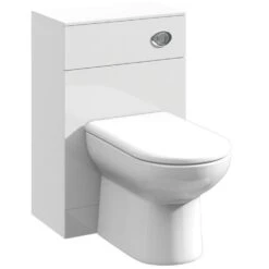 Nuie Saturn Gloss White Round Basin Cloakroom Furniture Pack SAT001 -Household Goods Shop nuie saturn gloss white round basin cloakroom furniture pack sat001 p4540 147742 image