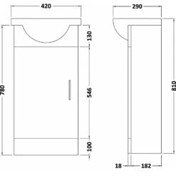 Nuie Sienna Cloakroom Packs Cloakroom Furniture Pack Without Tap - SIE002 -Household Goods Shop nuie sienna cloakroom packs cloakroom furniture pack without tap sie002 p29764 160366 image