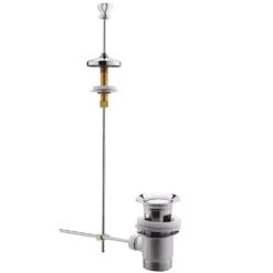 Nuie Traditional Chrome Basin Pull Up Waste E313