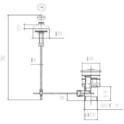 Nuie Traditional Chrome Basin Pull Up Waste E313 5 Nuie Traditional Chrome Basin Pull Up Waste E313 -Household Goods Shop nuie traditional chrome basin pull up waste e313 p37063 181874 image